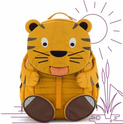 Produktbild von Affenzahn "Große Freunde" Kinderrucksack für 3-5 Jährige im Kindergarten Theo Tiger