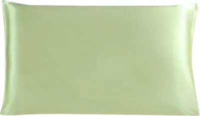 Productafbeelding van 100% Pure Moerbei Charmeuse Zijde Kussensloop Cover voor Haar & Huid 19 Momme 350tc /Reismaat 36x51cm Fruit Groen (1-Stuk)