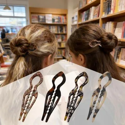 Produktbild von 4-teilige U-förmige Haarklammern, große Haarnadeln für Styling im Tanzsalon, im Alltag, für Frisuren, Hochzeiten und Ballett