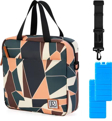Produktbild von Brisby 4-lagige isolierte Kühltasche - Lunchtasche 7 Liter - abstrakte Blume