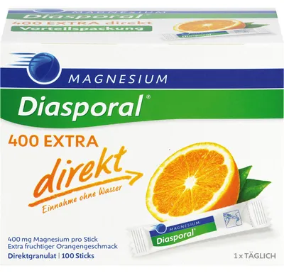 Zdjęcie produktu dla Magnesium-Diasporal 400 extra direct granulat pałeczki, 100 szt. Saszetka