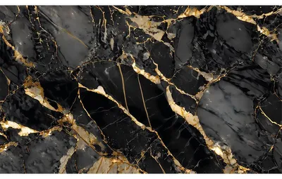 Image de Autocollant anti-éclaboussures – MARBRE NOIR ET OR – 60 x 100 cm
