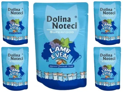 Produktbild von Dolina Noteci Superfood lamb and veal, Adult, Lamm, 85 g