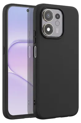 Obrázek produktu pro Mayaxess, ochranné pouzdro pro telefon Honor 600 Smart, vyrobené z měkké silikonové gumy s vyvýšenými okraji, barva: černá