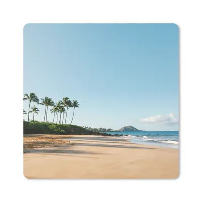 Produktbild von MuchoWow® Mauspad Mousepad Strand - Palmen - Hawaii 23x19 cm - Mousepads - Maus Mat - Pad - Mausunterlage - Schreibtischunterlage - Mauspad