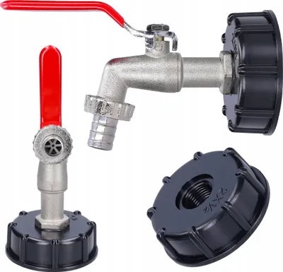 Produktbild von Sillar IBC Container ZUBEHÖR 1/2 Zoll Brass Ibc Tank Zubehör Ibc Tank Adapter Ibc Valve For S60x6 Wassertank 1000L