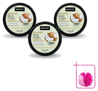 Produktbild von 3 x Sence Coconut Bodycrème - Pflegend - 200 ml - Sparpackung - 3 Stücke