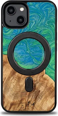 Image de Bewood Étui unique pour iPhone 15 - Neons Tokyo avec MagSafe