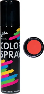 Produktbild von Jofrika 706102 Color Spray, farbiges Haarspray mit intensiver Deckkraft, einfach auswaschbar, rot (100 ml Dose)