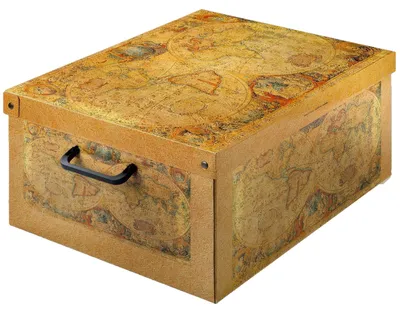 Produktbild von Aufbewahrungsbox mit deckel aus Karton für Kleidung und Wäsche, Karte Mittel Kis