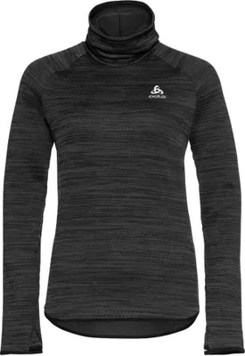 Zdjęcie produktu dla Odlo The Run Easy Warm Mid Layer damskie czarny melanż XS Bežecká mikina