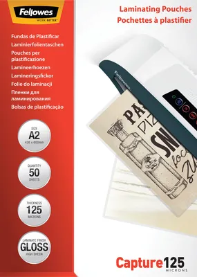Obrázek produktu pro Fellowes 5309302, Průhledná, Plast, A2, 594 mm, 428 mm, 12 mm