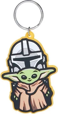 Produktbild von Schlüsselanhänger Mini Anhänger Geschenk Cartoon Schlüsselanhänger 13 cm Silikon Schlüsselanhänger für Handyhülle Charme Rucksack Geschenk Schlüsselanhänger Babyyoda Star Wars The Mandalorian Baby Yoda darth vader
