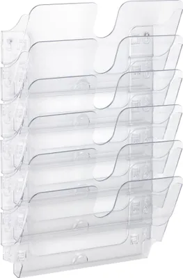 Zdjęcie produktu dla DURABLE Pojemnik na ulotki FLEXIPLUS 6 A4 poziomy, Przezroczysty, 1700014401