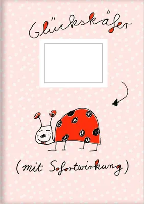 Produktbild von Rannenberg & Friends "Glückskäfer mit sofortiger Wirkung"Kladde - Feine Notizhefte DIN A 5 - unliniert