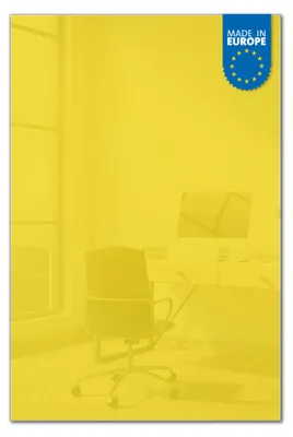 Produktbild von banjado Magnettafel aus Glas, beschreibbar, 60x90cm groß, ESG Sicherheitsglas mit Motiv Sonnengelb [MTGH3-0010]