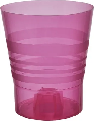 Zdjęcie produktu dla Osłonka na doniczkę ORCHID KAMELIE plastikowa przezroczysta d13x15cm