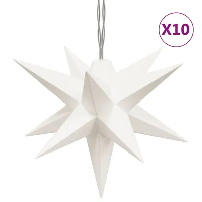 Produktbild von vidaXL LED-Weihnachtsstern mit 10 LEDs Weiß 10 cm