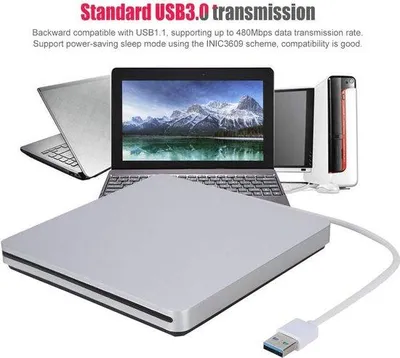 Productafbeelding van Famanu Externe CD/DVD-drive met USB 3.0 - Optische writer voor laptops en desktops