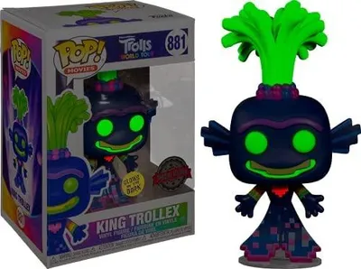 Obrázek produktu pro Figurka Funko POP Trolls 881 King Trollex glow Special Edition
