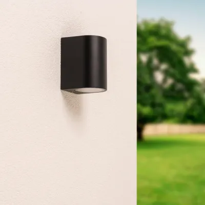 Produktbild von hoftronic LED Wandleuchte 5W GU10 IP65 Schwarz Dimmbar