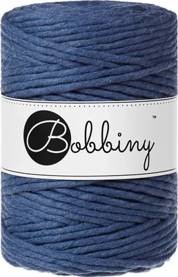 Produktbild von Bobbiny Macrame Cord 5 mm 100 m Jeans Schnur