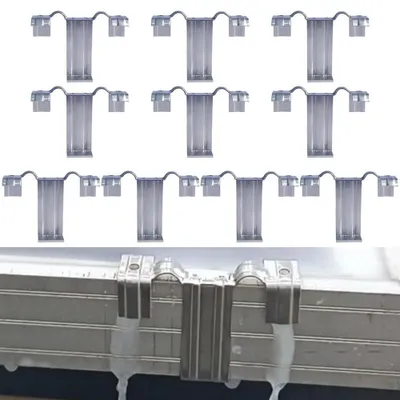 Wasserführungsklammern für Solarmodule, Edelstahl, 10 Stück