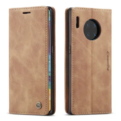 Obrázek produktu pro Huawei Mate 30Pro Pouzdro, RetroPolyuretanKožené Pouzdro, Kapsy na Karty, Magnetické Uzavírání, Pouzdro s Funkcí Stojánku pro Huawei Mate 30Pro Hnědý