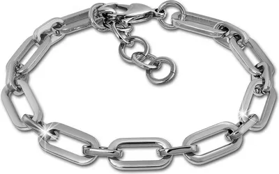 Obrázek produktu pro Amello náramek z nerezové oceli 18,5 - 22cm kruhy stříbrné dámské šperky ESAS71J