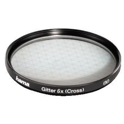 Produktbild von Hama Effect Filter, Cross Screen, 6 x, 52.0 mm, Schwarz, 86 mm, 70 mm, 17 mm, 87 g