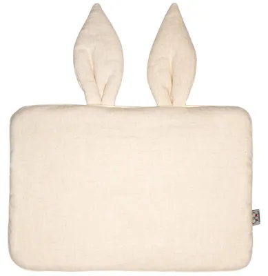 Produktbild von Flachkissen Lino - 25 x 35 cm - Beige | by SEVIRA KIDS