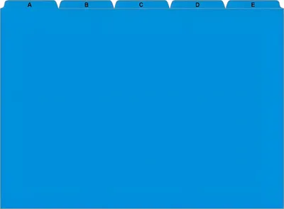 Produktbild von RNK Register A7 A-Z blau 25teilig PP