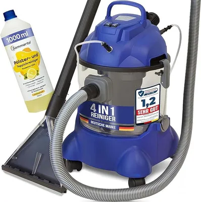 Productafbeelding van Droog-/natzuiger Auto HYDRO 7500 + 1 liter reinigingsshampoo - 4-in-1 natzuiger + bekledingsreiniger voor auto's - 1200 W, 20 liter volume, 22 kPa zuigkracht