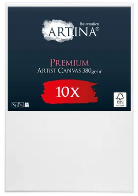 Produktbild von Artina Keilrahmen Leinwand Premium, 40x60cm, 10er Set
