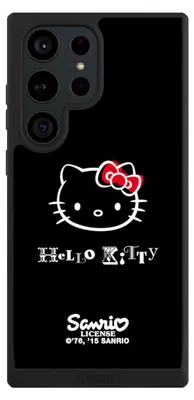 Produktbild von NIVOCASE Handyhülle für Samsung Galaxy S23 Ultra Hülle NIVOpure Case Schwarz Fanartikel Hello Kitty Kawaii