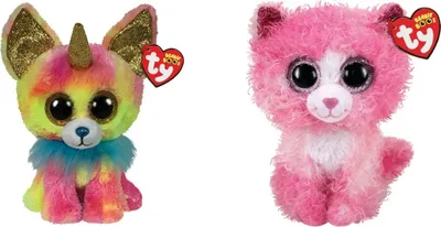 Produktbild von Ty - Stofftiere - Beanie Boo's - Yips Chihuahua & Reagan Cat