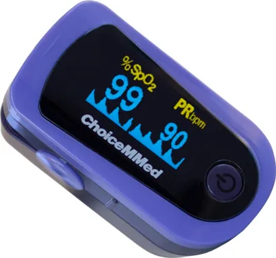 Obrázok produktu pre Mobiclinic, MD300C23, prstový pulzný oxymeter, monitor krvného tlaku, kyslíkomer, SpO2, pletyzmografická vlna, OLED displej