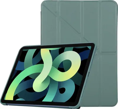 Produktbild von Mobigear Origami iPad Air 5 (2022) Hülle Klapphülle - Grün