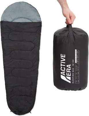 Produktbild von Famanu Campingmatratze Mumienschlafsack - Schwarz