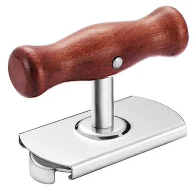 Produktbild von Glasöffner für 2,5–10,2 cm Deckel, Flaschenöffner, Dosenöffner aus Edelstahl, Schnellöffnungs-Küchenwerkzeug für Senioren, Arthritis, schwache Hände, leicht zu öffnende Zahnräder