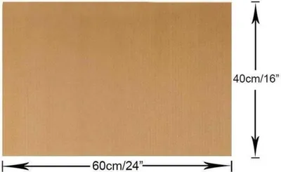 Produktbild von Dauerbackfolie extra Groß zum Grillen und Backen - 3 Stück 40x60 cm zuschneidbar - Backfolie Spülmaschinenfest