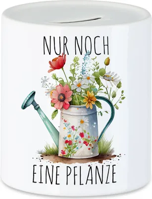 Produktbild von Nur noch eine Pflanze Spardose Gärtnerin Pflanzenliebhaber Garten Ruft Oma Mama Hobbygärtnerin