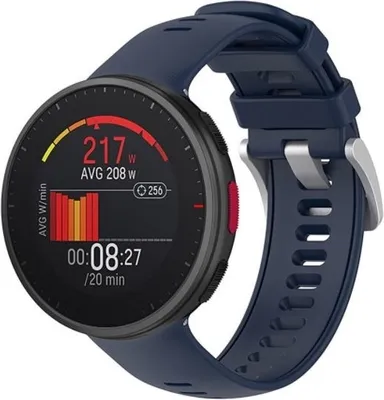 Produktbild von Strap-it Polar Vantage V2 Silikonarmband (Dunkelblau)