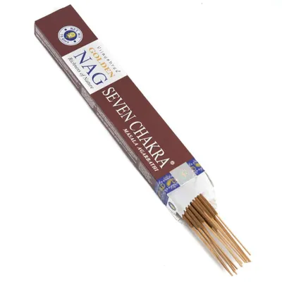 Immagine prodotto di Bastoncini d'incenso Vijayshree "Golden Nag 7 Chakra" 15gr.