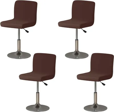 Produktbild von Barstoelhoes mit Rückenlehne, 4 Stück, waschbar, 30-46 cm hoch, für Barstühle