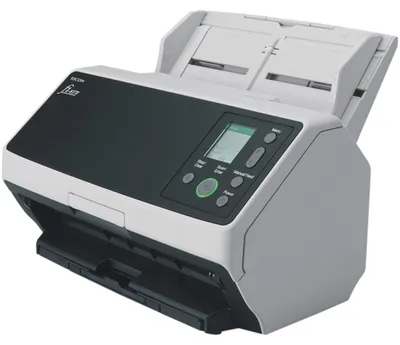 Produktbild von Ricoh fi-8170, 216 x 355,6 mm, 600 x 600 DPI, 70 Seiten pro Minute, Graustufen, Monochrom, ADF + Scanner mit manueller Zuführung, Schwarz, Grau