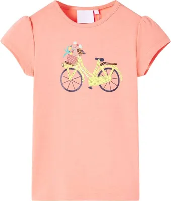 Produktbild von Design Möbel Kinder-T-Shirt Korallenrosa 128 - 2024 Neu