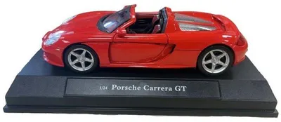 Image de Voiture miniature de collection - CARARAMA - Porsche Carrera GT - Rouge - 1/24