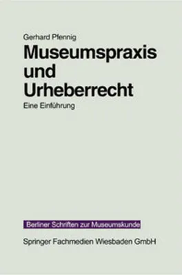 Obrázek produktu pro Museumspraxis und Urheberrecht