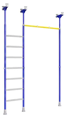 Produktbild von Verspannbare Sprossenwand – Blau